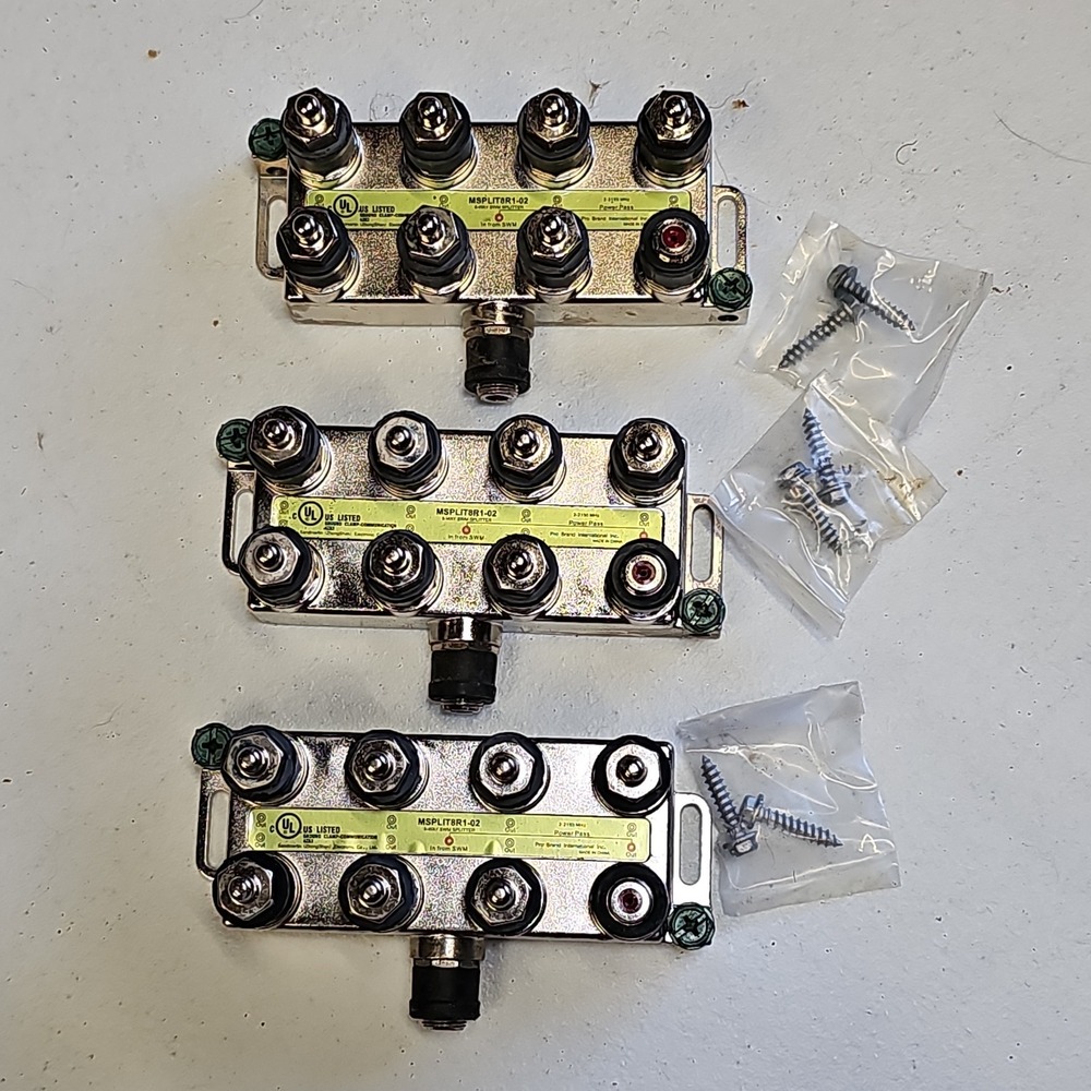 3 Directv MSPLIT8R1-02 8-Way High Frequency SWM Splitter 2-2150 mhz 8 outputs